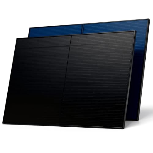 SUNNIVA® Solarmodul 2x 500 W FULL BLACK Bifazial Glas/Glas PV Modul Solarpanel - PMax 1000W (2x500W) Bifacial N-Type, für Balkonkraftwerk oder PV Solar Anlage
