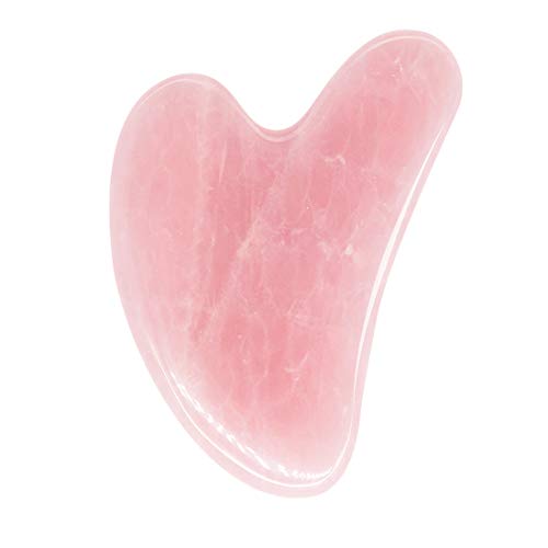 Rose Quartz Gua Sha Massage and Facial Tool