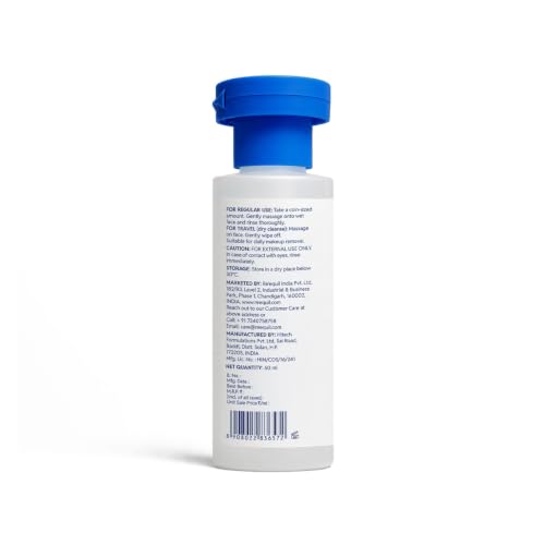 Image of Re'equil Calming & Purifying Gentle Cleanser | For oily, combination, sensitive skin | Clears oil, sweat & makeup | Creamy formula | No irritation, no dryness | 60 ml