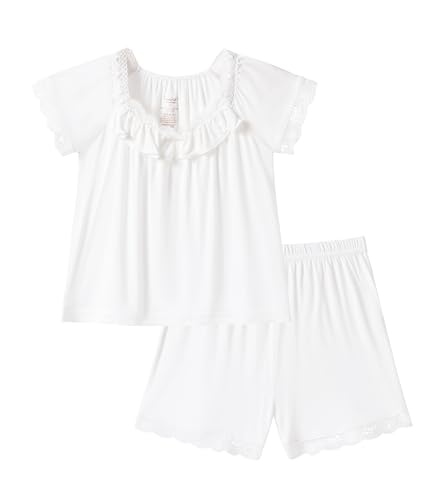 Image of Baby Girls Outfits Sets Summer Tee and Shorts Toddler 2-Piece Set for Kids Cooling Clothes,Viscose Made from Bamboo
