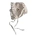 Cotton Cap with Lace Trim Stylish Infant Hat with Flower Pattern Cute & Fashionable Cap Charming Lace S Khaki