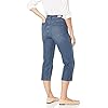 Anne-Klein-Womens-High-Rise-Straight-Leg-Capri Anne Klein Jeans Women's High Rise Straight Leg Capri, Delphi Wash, 6 Regular