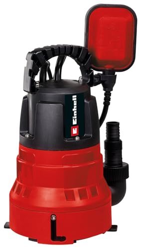Einhell Pompe d'évacuation pour eaux chargées GC-DP 7035 LL (700 W, aspiration à plat jusqu’à 1 mm, débit de 16 000 L/h, 0,8 bar, profondeur d’immersion de 7 m,...