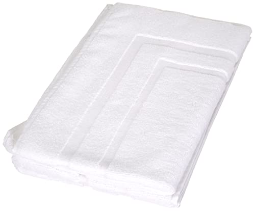 NatureMark 2er Pack Badvorleger Badematte | Premium Qualität | 100% Baumwolle | 50 x 80 cm | Duschvorleger Duschmatte Doppelpack… – Ansicht 4