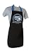 Produktbild BRISA VW Collection - Volkswagen Koch-Küchen-Grill-Back-Latz-Schürze für Frauen & Männer mit T1 Bulli Bus Motiv (Vintage Logo/Schwarz)