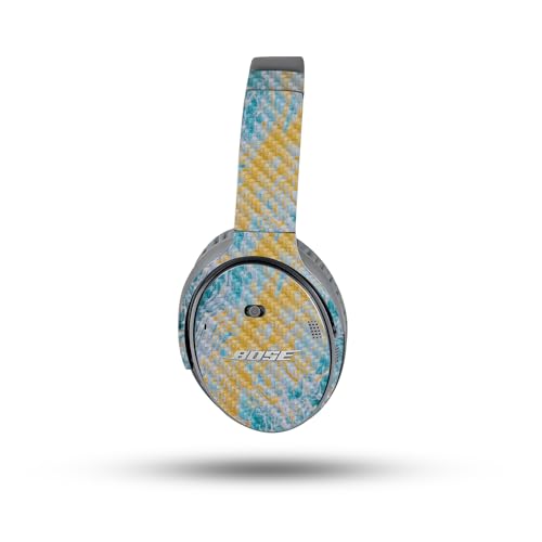 Image of MightySkins Carbon Fiber Skin Compatible with Bose QuietComfort 35 II Headphones - Ocean Marble | Protective, Durable Textured Carbon Fiber Finish | Easy to Apply