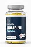 Pure Vitality Berberine HCL 500mg – 60 Vegan Capsules – 98% Purity – High Strength Formula – UK GMP Certified Manufacturer - Image 1