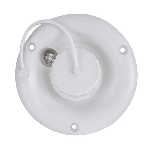 Image of RecPro RV Round Fresh Water Fill Hatch | White | No Quick Fill