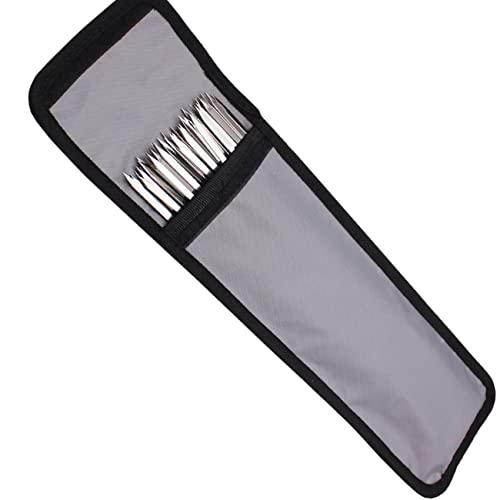 NOELAMOUR バーベキュー串 収納ケース 金串収納 金串入れ スキュア アウトドア キャンプ 収納袋 BBQ 焼き串 42cm