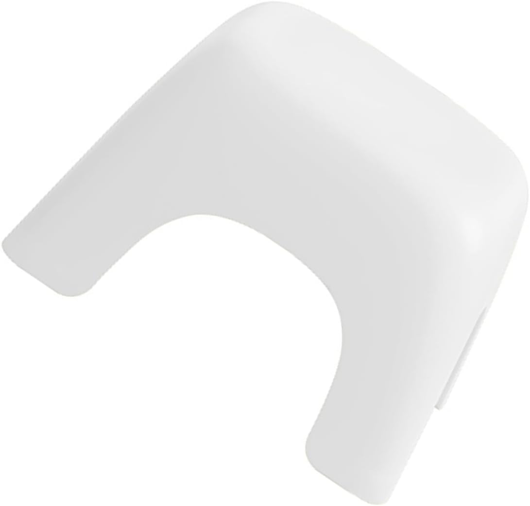 IMIKEYA Non Slip Plastic Footstool with Side Handle Lightweight Stackable Step Stool for Bathroom Living Room Space Saving Sitting Stool White