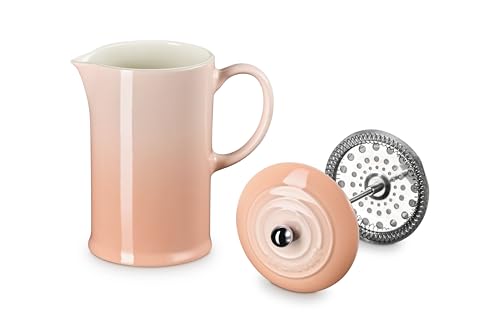 Image of Le Creuset Stoneware French Press, 34 oz., Peche