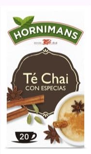 Hornimans Tè Chai con Spezie, Tè Nero Indiano, 20 Bustine, 40 g, Confezione da 3