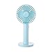 Lwieui Wentylator biurkowy USB Mini ręczny wentylator do makijażu obsługiwany przez USB 5 poziomów prędkości przenośny ładowalny cichy do domowego biura na zewnątrz letni blat biurowy wentylator portu USB (kolor: niebieski, rozmiar: jeden rozmiar)