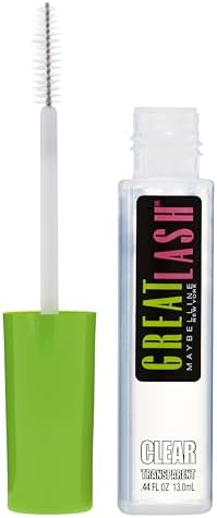 Maybelline Great Lash Clear Mascara, Conditioning Formula for Lashes and Eyebrows for a Natural Eye Makeup Look, 1 Count
