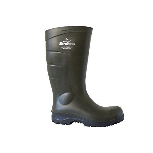 UltraSource mens Modern protective safety boots, Green, 13 US2