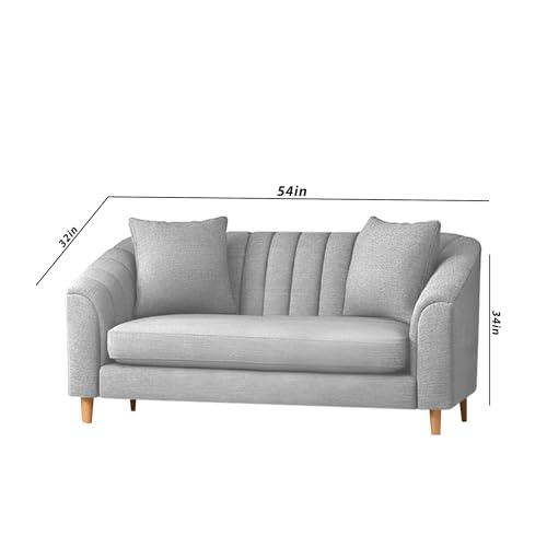 Image of Doraldo 3 + 2 Seater Sofa Set for Living Room (Grey) Premium Fabric Sofa