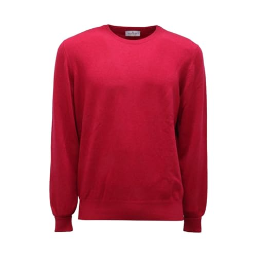 Pull cachemire homme fuchsia Sonrisa 5051AZ maglione uomo luxe rose