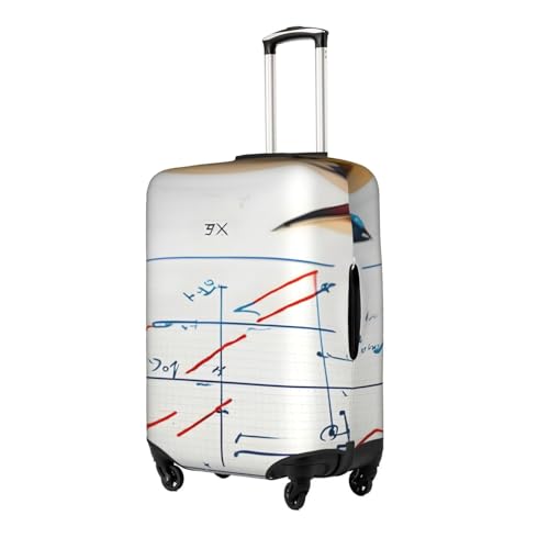 Valise anti-rayures grâce à la housse blanche extensible à formules