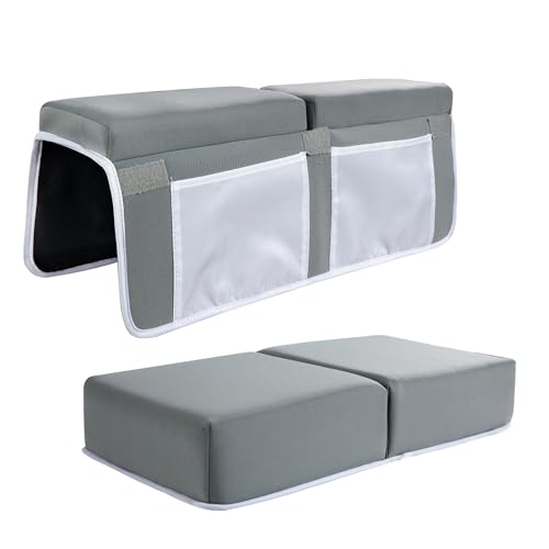 Image of BALAPET Bath Kneeler and Elbow Rest Pad, Extra Thick 4" Baby Bathtub Kneeler and Elbow Rest Pad Set for Baby Bathing Parents, Painless Foam Mat with Toy Organizer Pockets, Relieve your Knees and Elbow