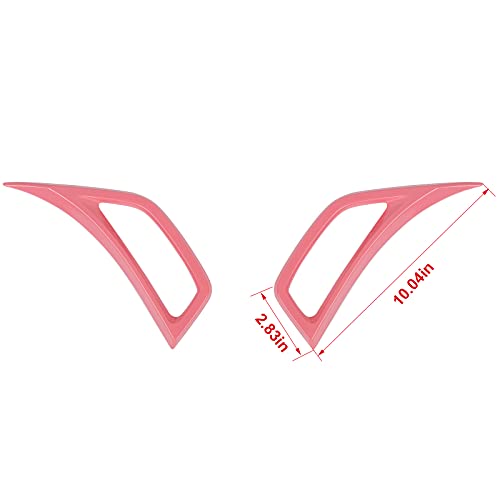 Image of Voodonala Wheel Eyebrow Side Air Conditioning Vent Decoration Cover Trim for Jeep Wrangler JL JLU Gladiator JT 2018-2021(2pcs /Set,Pink)