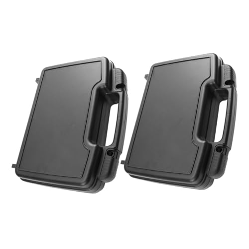 iplusmile 2 piezas Caja Organizadora para Herramientas Portátil Resistente al Agua y Golpes con Compartimentos y Cierre Seguro Maletín Compacto para Almacenamiento y Transporte para