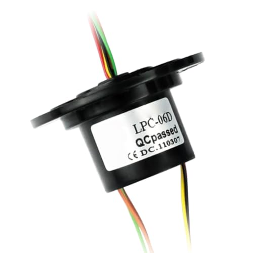 Anillo colector LPC06D de 6 circuitos y 22,2 mm para transmisión de señal continua