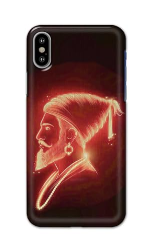 Image of PRINTFIDAA Printed Hard Back Cover Case for Apple iPhone X | iPhone 10 | iPhone Xs | iPhone 10s Back Cover (Chatrapati Shivaji Maharaj) -112