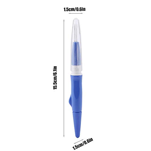 Felting Needle Embroidery Punch Pen with 3 Fine Needles Set Tool Wool Felting Sewing Supplies DIY Sewing Craft (Blue) - Image 2