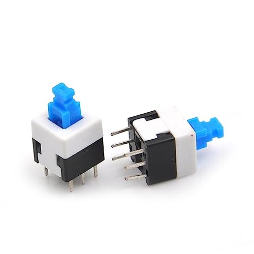 Micro-interrupteur tactile 8x8mm 6 broches bouton marche arrêt autobloquant - 2