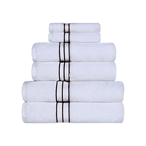 Superior Turkish Cotton Ultra-Plush 6-Piece Towel Set, Ideal for Master
