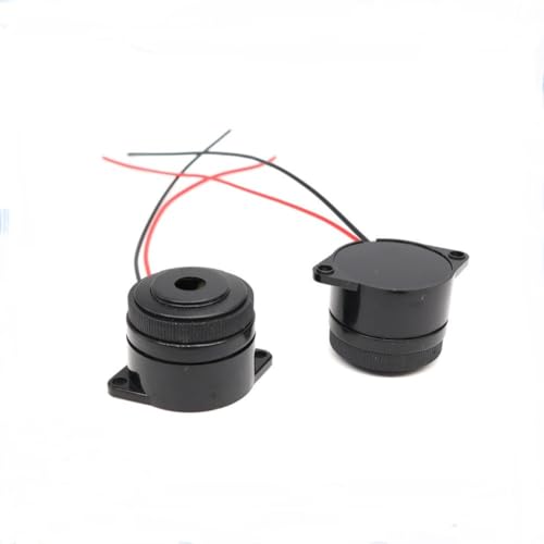 Auratrove Zumbador electrónico activo, sonda de alarma continua de 12 V CC 90 dB con agujero de montaje de 34 mm para proyectos de bricolaje