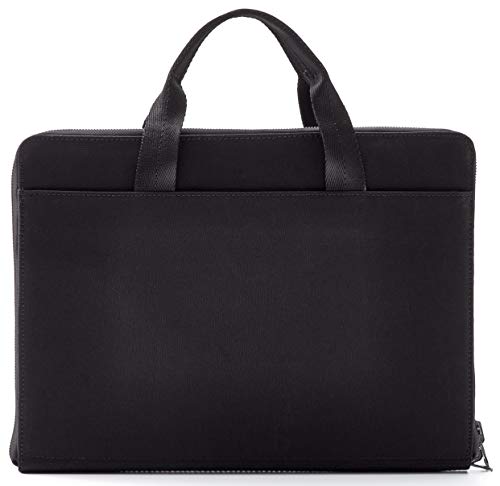 Hook And Albert Waxed Canvas Reversible Portfolio, Black (Black) #TOP2