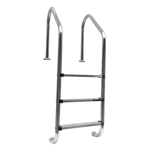 Escalera para piscina de acero inoxidable 304, antideslizante, 2 o 3 peldaños miniatura 1