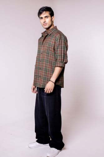 Image of Men's Regular Fit Reversible Checkered Shirt