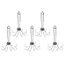 B Blesiya 5X Pulpo Señuelo Noctilucente Calamar Jig Gancho Pesca Aplicable A...