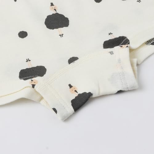 Girls Tank top Undershirt Set with Briefs, 6 Piece Pattern Collection Soft Matching Cotton Cute Carton Printing3