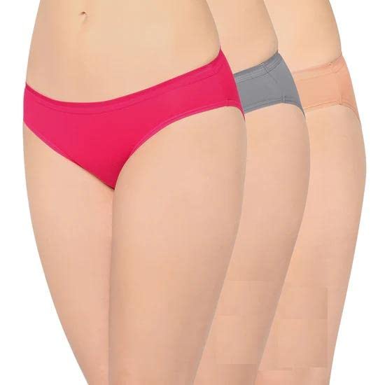 Image of Wacoal Women's Cotton|Low Waist|Medium Coverage|Everyday Wear|Pack of 3| Bikini Panty