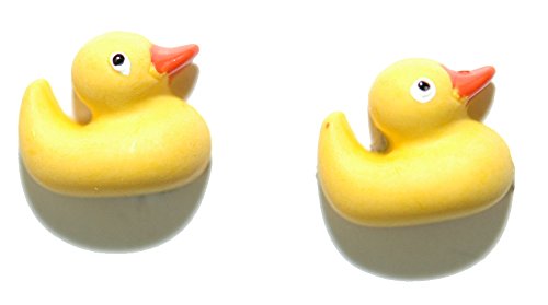 Mini Yellow Rubber Duck Stud Earrings (S483)