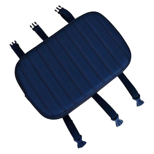 QSTDGVPW Sillín Acolchado con Correas para El, Cómodo Y Grueso Cojín Trasero de Cuero PU para Exteriores, Azul