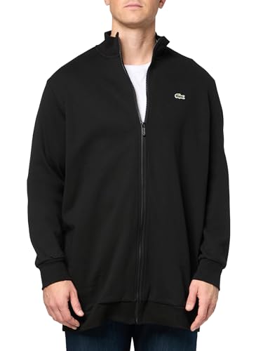 Lacoste Men's Tall Regular Fit Classic Zip Up Mock Neck Sweatshirt