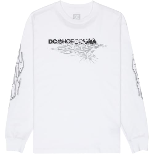 Image of DC Shoes Sideflamels Sweatshirt M White