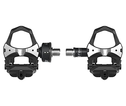 Favero Assioma Uno With Two Pair Of Black Cleats, Based Cycling Favero Power Meter, Powertap Power Meter, Bluetooth Smart And Ant+,Waterproof, 50 Hours Battery Life Bundled With Cleaning Cloth #TOP3