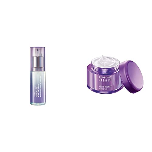 Image of Lakme Absolute Pore Fix Toner, 60ml And Lakme Youth Infinity Skin Sculpting Night Creme, 50g