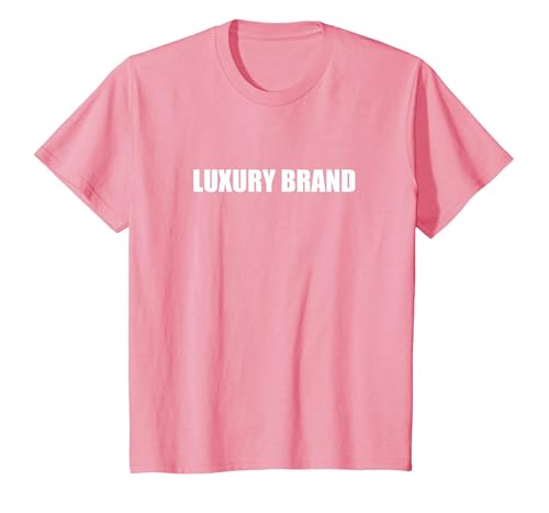Luxury Brand T-Shirt, Youth, Pink, X-Small