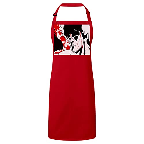 Tablier cuisine rouge anti tache Fist of the North Star Okuto