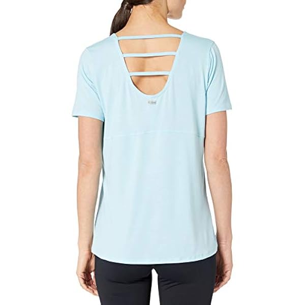 Columbia Essential Elements - Camisa de manga corta para mujer, absorbe la humedad, protección solar