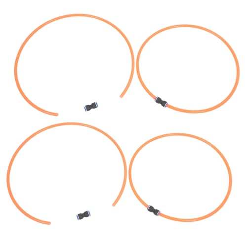 Abaodam Livestock Collars 4-Pack Comfortable Pu Tubes No Bell for Goats Sheep Cattle Farm Use Easy Assembly