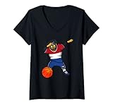 Photo Gallery donna dabbing rottweiler netherlands jersey olandese fan di pallacanestro maglietta con collo a v Photo Gallery donna dabbing rottweiler netherlands jersey olandese fan di pallacanestro maglietta con collo a v