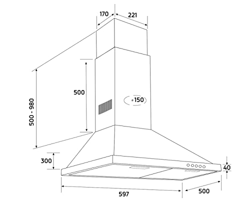 Orbegozo-DS-48160-B-IN-Campana-extractora-60-cm-extraccion-630-m3h-3-niveles-de-potencia-motor-de-190-W-Voltaje-230-V-50-Hz Orbegozo-DS-48160-B-IN-Campana-extractora-60-cm-extraccion-630-m3h-3-niveles-de-potencia-motor-de-190-W-Voltaje-230-V-50-Hz