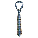 Cravate en soie pour homme motif arbre quatre saisons, superbe impression multi-facettes : dispose d'un design unique et artistique qui se démarque, ce qui en fait un accessoire élégant pour toutes les tenues. Les motifs vibrants sont imprimés sur l'ensemble de la cravate pour un look continu et accrocheur